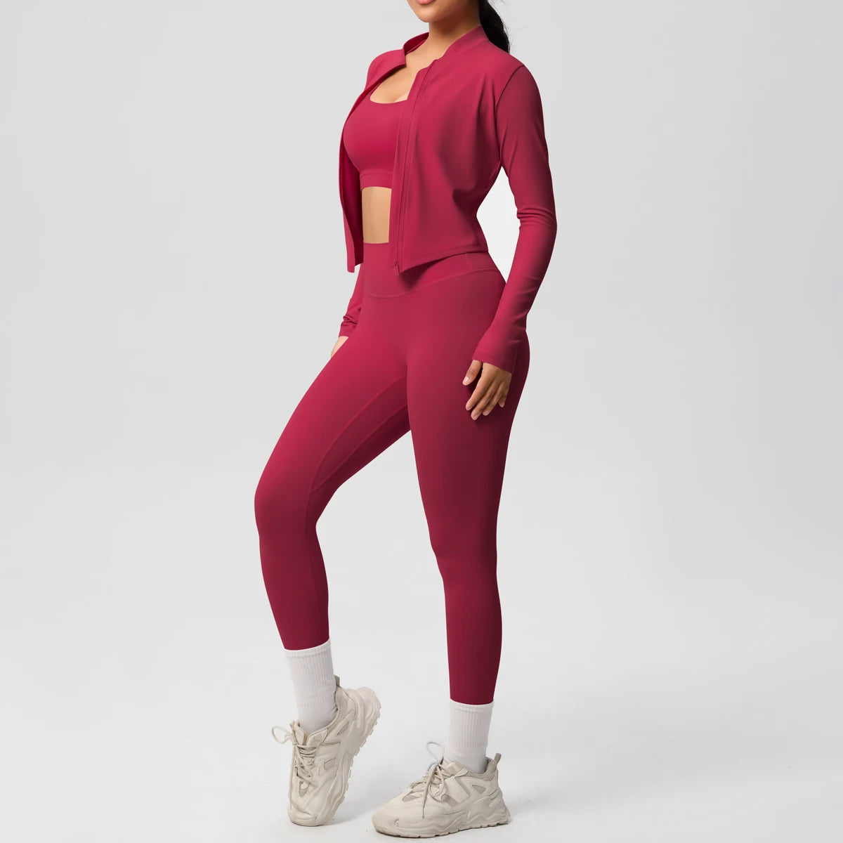 3 pièces vêtements de sport Yoga ensemble