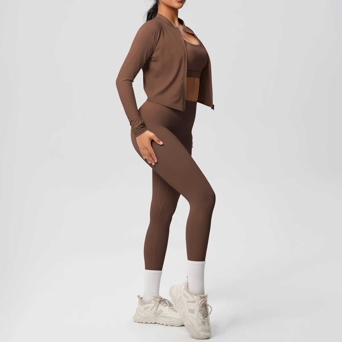 3 pièces vêtements de sport Yoga ensemble