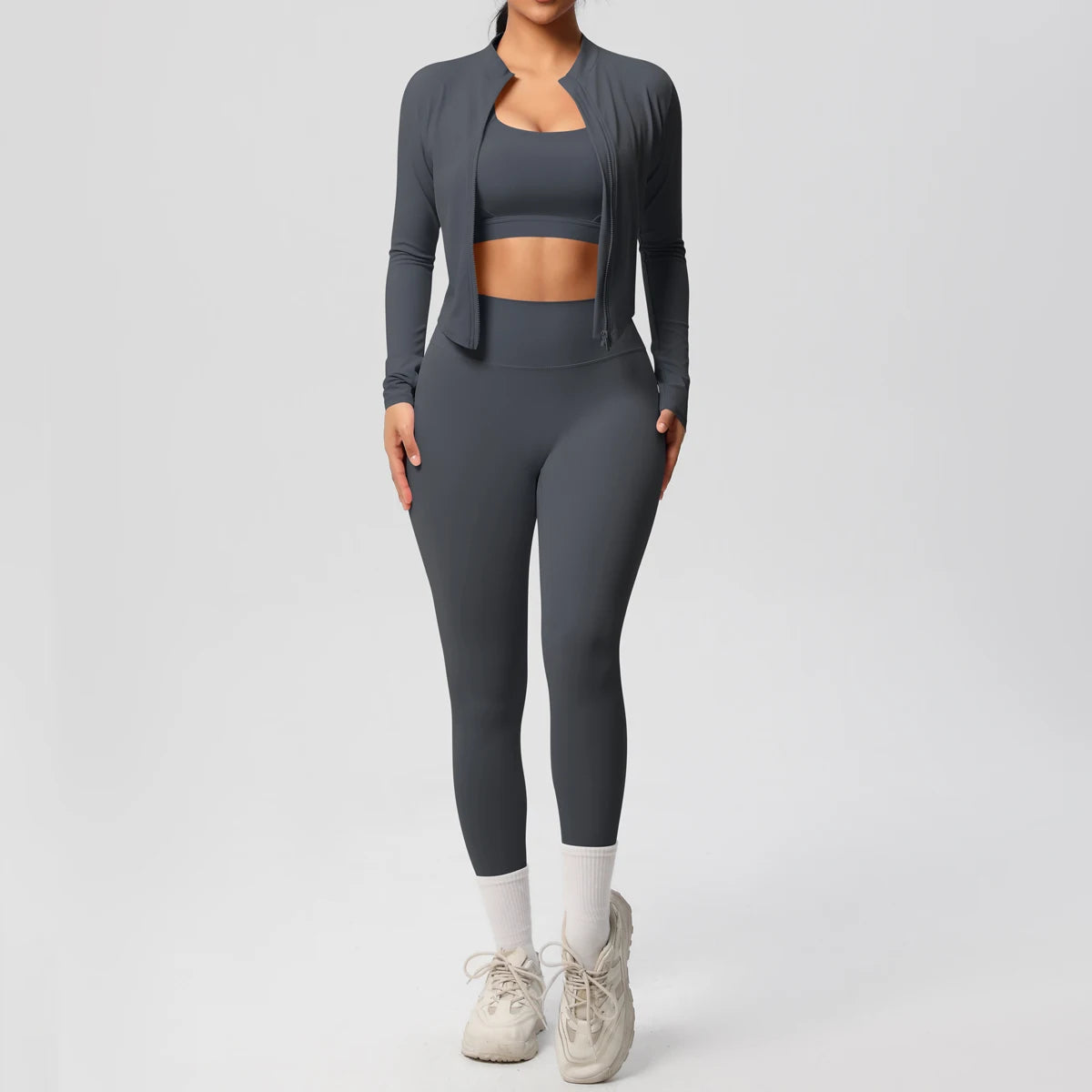 3 pièces vêtements de sport Yoga ensemble