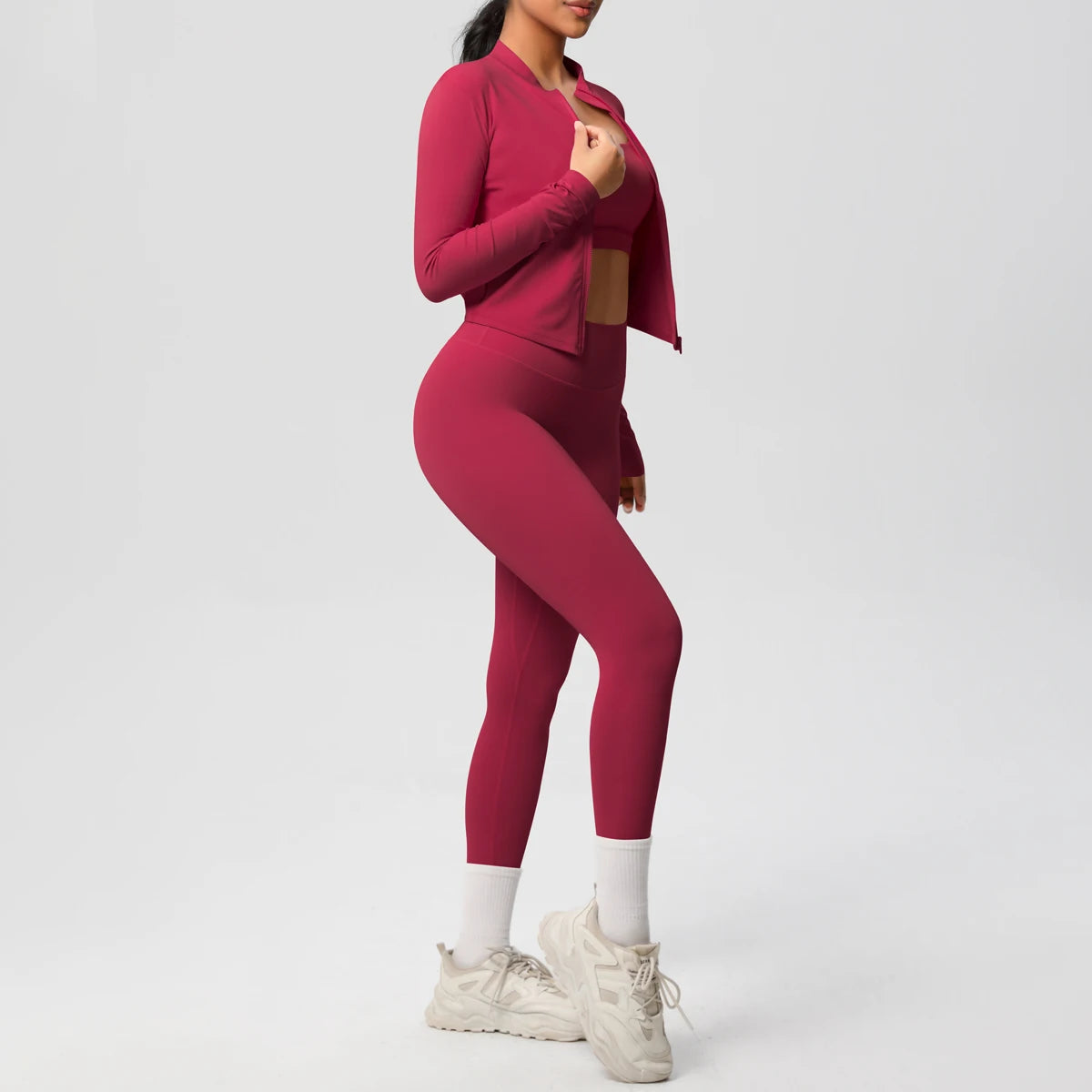 3 pièces vêtements de sport Yoga ensemble