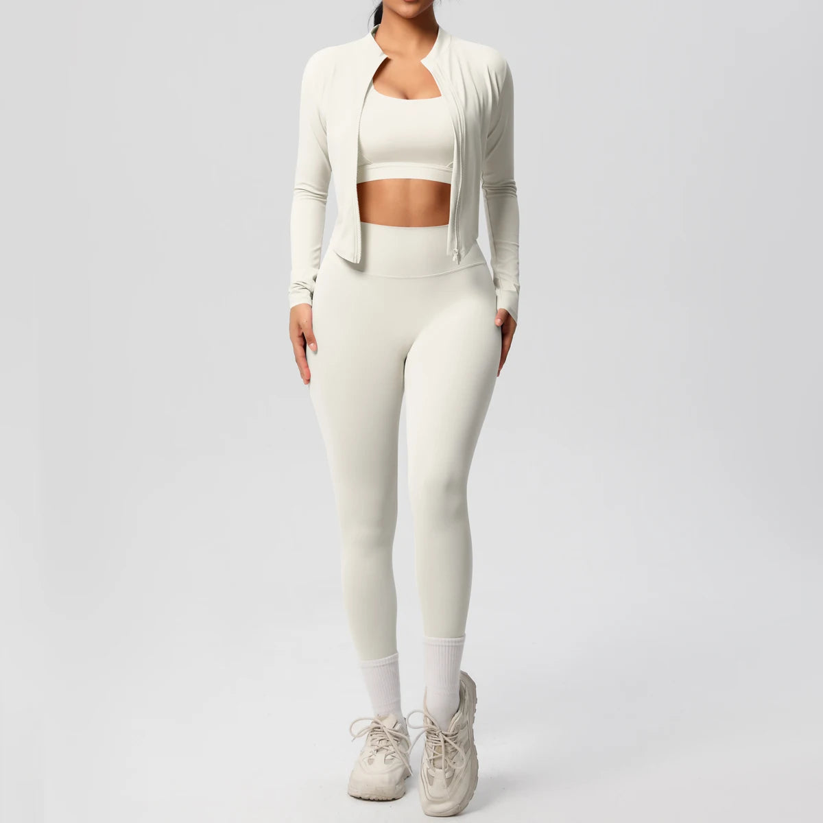3 pièces vêtements de sport Yoga ensemble