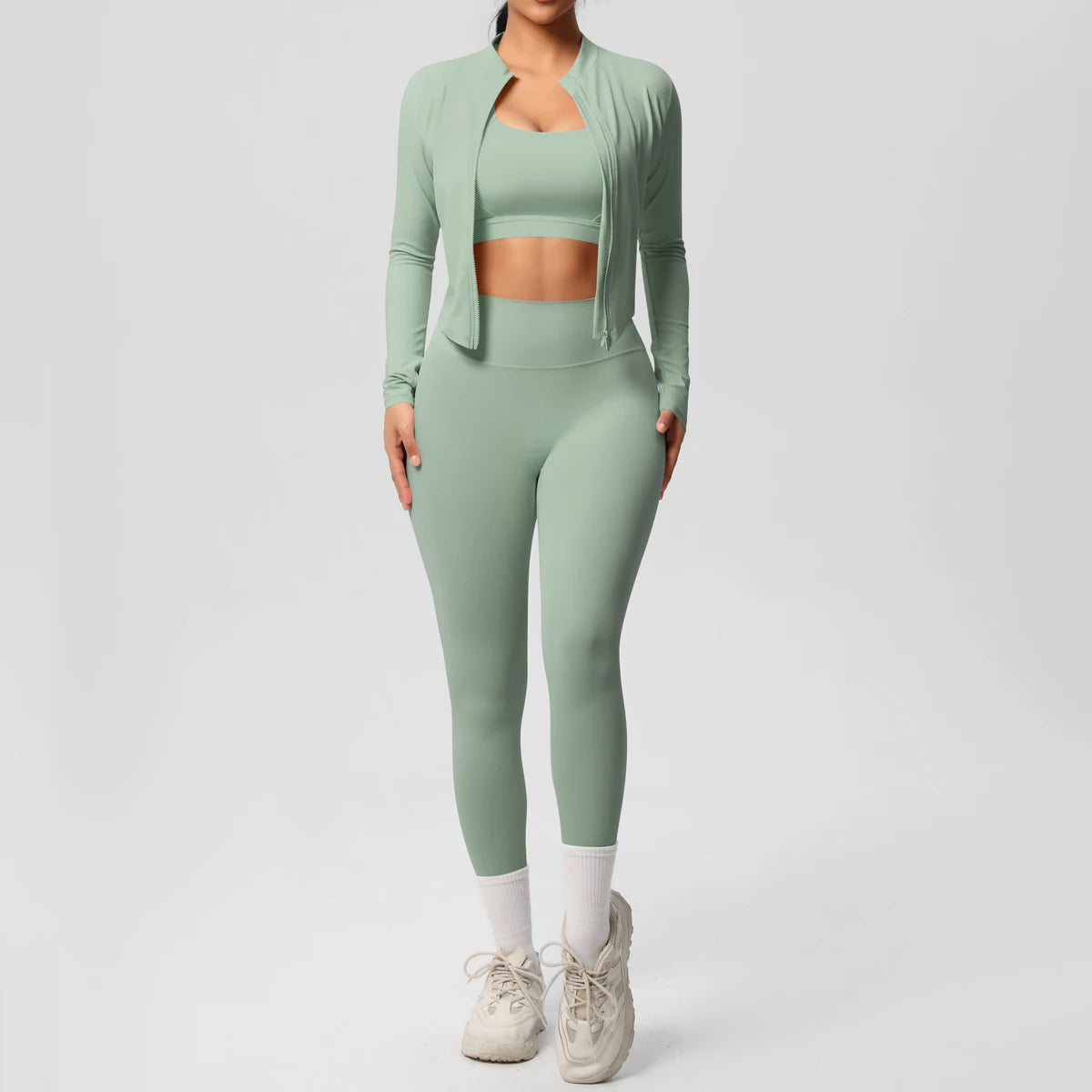 3 pièces vêtements de sport Yoga ensemble