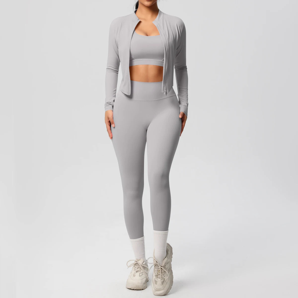3 pièces vêtements de sport Yoga ensemble