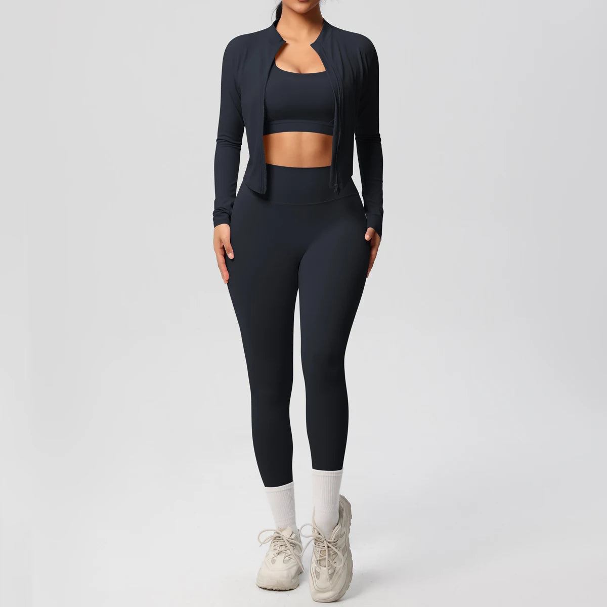 3 pièces vêtements de sport Yoga ensemble