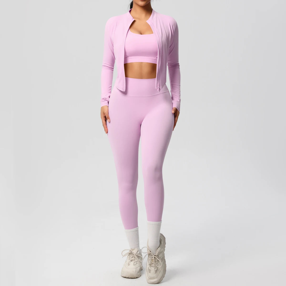 3 pièces vêtements de sport Yoga ensemble