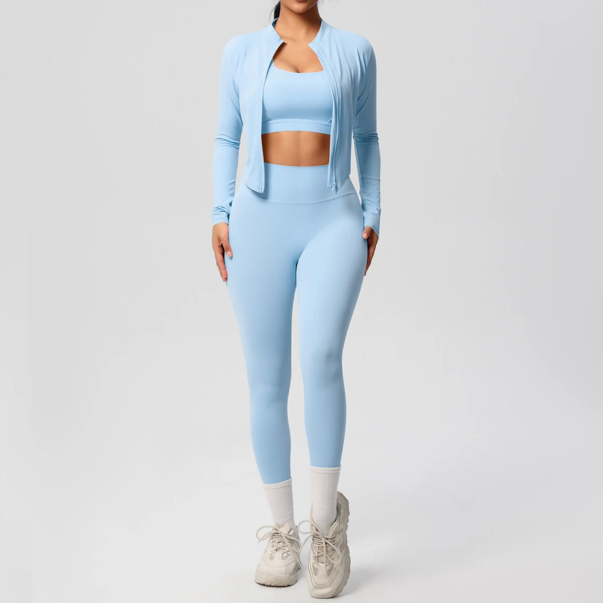 3 pièces vêtements de sport Yoga ensemble